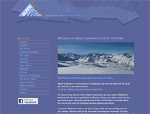 Tablet Screenshot of alpineexperience.com